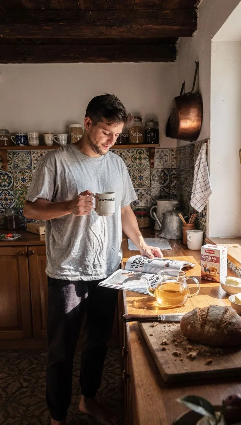 Visokokvalitetni sastojci čaja razloženi na drvenoj podlozi.