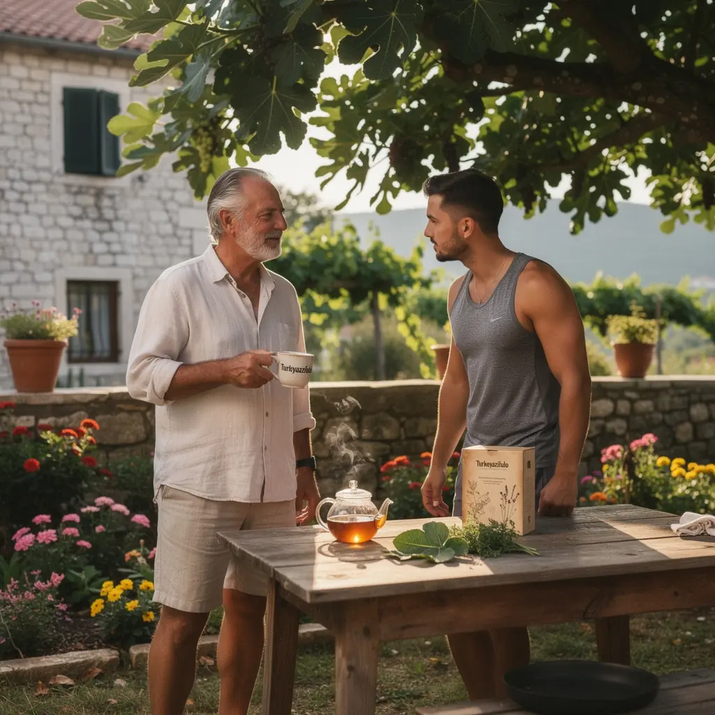 Zeleni čaj u izradi s ginsengom i drugim biljem.