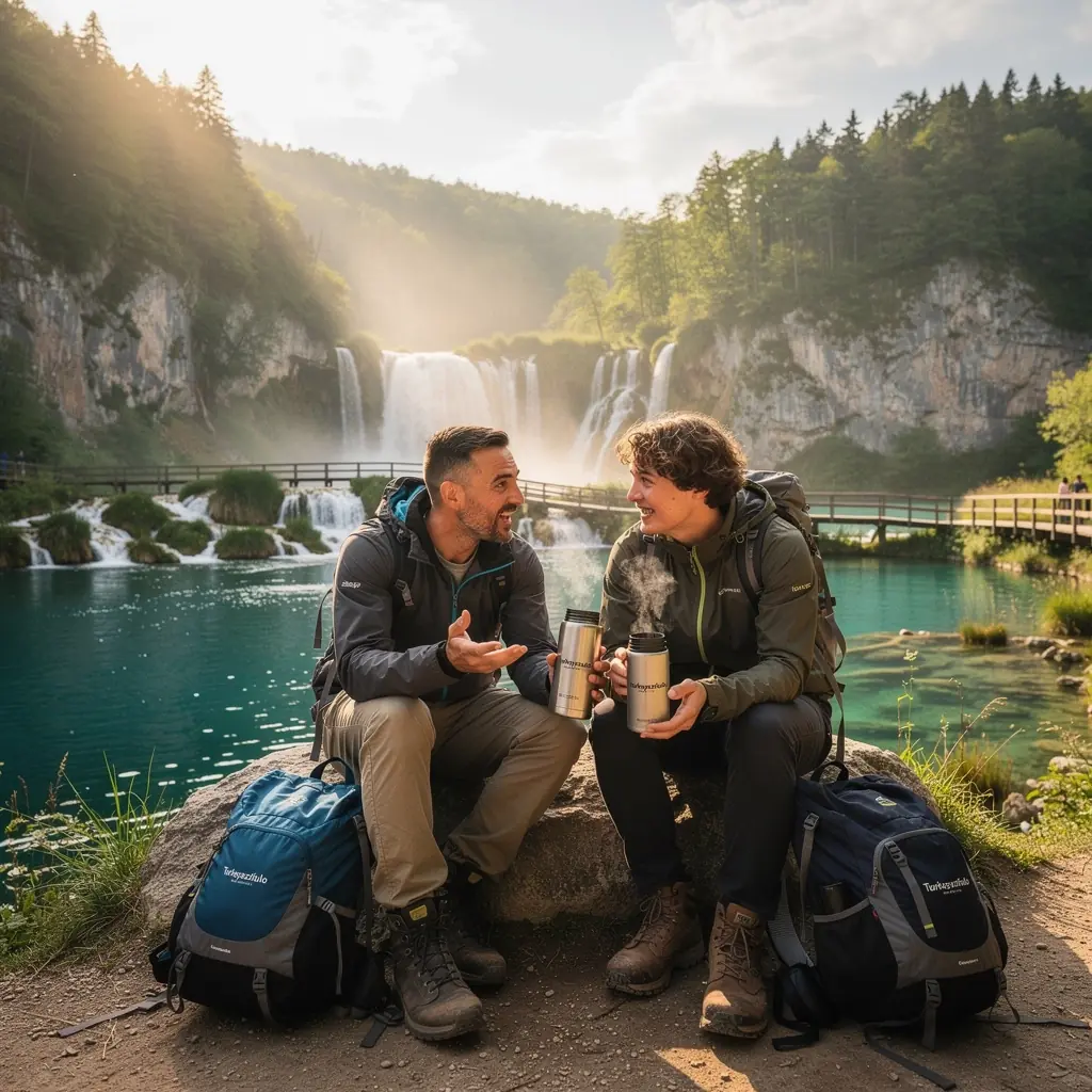 Mješavina čaja u staklenoj posudi s ginsengom u pozadini.